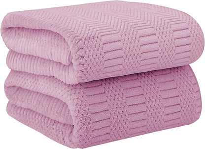 Microfiber Bath Towel (30" x 60"), Oversized Thick Towels, Soft, Super Absorbent and Fast Drying, No Fading Multipurpose Use for Sports, Travel, Fitness, Yoga, 30 in 60 in, Grey Count | Microfiber, Hanging Loop, Oversized, Soft & Absorbent, Fast