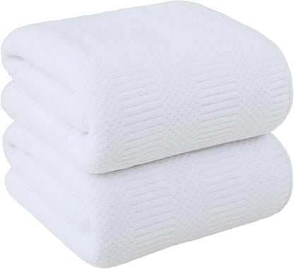Microfiber Bath Towel (30" x 60"), Oversized Thick Towels, Soft, Super Absorbent and Fast Drying, No Fading Multipurpose Use for Sports, Travel, Fitness, Yoga, 30 in 60 in, Grey Count | Microfiber, Hanging Loop, Oversized, Soft & Absorbent, Fast