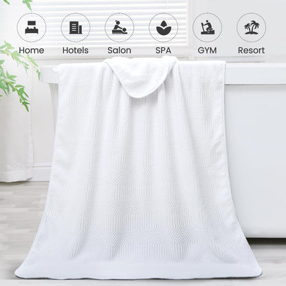 Microfiber Bath Towel (30" x 60"), Oversized Thick Towels, Soft, Super Absorbent and Fast Drying, No Fading Multipurpose Use for Sports, Travel, Fitness, Yoga, 30 in 60 in, Grey Count | Microfiber, Hanging Loop, Oversized, Soft & Absorbent, Fast