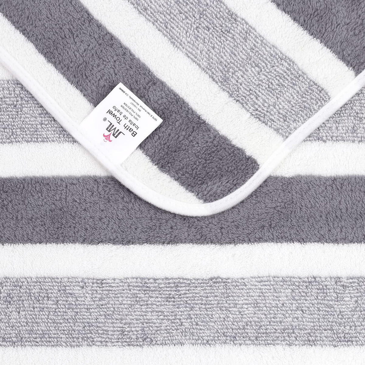 Microfiber Bath Towel (30" x 60"), Oversized Thick Towels, Soft, Super Absorbent and Fast Drying, No Fading Multipurpose Use for Sports, Travel, Fitness, Yoga, 30 in 60 in, Grey Count | Microfiber, Hanging Loop, Oversized, Soft & Absorbent, Fast