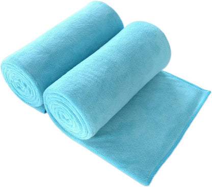 Microfiber Bath Towel (30" x 60"), Oversized Thick Towels, Soft, Super Absorbent and Fast Drying, No Fading Multipurpose Use for Sports, Travel, Fitness, Yoga, 30 in 60 in, Grey Count | Microfiber, Hanging Loop, Oversized, Soft & Absorbent, Fast