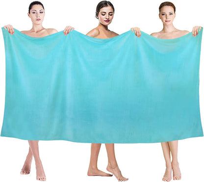 Microfiber Bath Towel (30" x 60"), Oversized Thick Towels, Soft, Super Absorbent and Fast Drying, No Fading Multipurpose Use for Sports, Travel, Fitness, Yoga, 30 in 60 in, Grey Count | Microfiber, Hanging Loop, Oversized, Soft & Absorbent, Fast