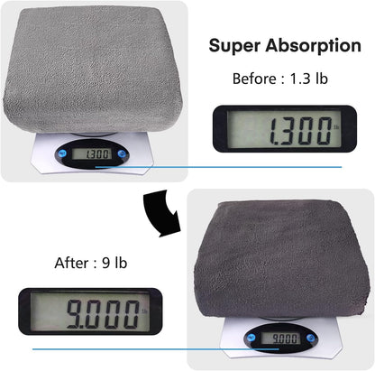 Microfiber Bath Towel (30" x 60"), Oversized Thick Towels, Soft, Super Absorbent and Fast Drying, No Fading Multipurpose Use for Sports, Travel, Fitness, Yoga, 30 in 60 in, Grey Count | Microfiber, Hanging Loop, Oversized, Soft & Absorbent, Fast
