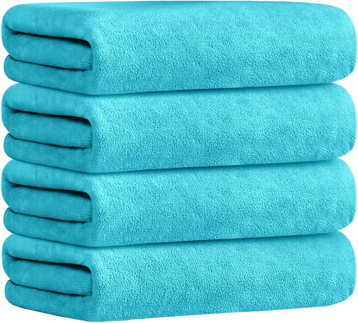 Microfiber Bath Towel (30" x 60"), Oversized Thick Towels, Soft, Super Absorbent and Fast Drying, No Fading Multipurpose Use for Sports, Travel, Fitness, Yoga, 30 in 60 in, Grey Count | Microfiber, Hanging Loop, Oversized, Soft & Absorbent, Fast