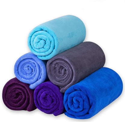 Microfiber Bath Towel (30" x 60"), Oversized Thick Towels, Soft, Super Absorbent and Fast Drying, No Fading Multipurpose Use for Sports, Travel, Fitness, Yoga, 30 in 60 in, Grey Count | Microfiber, Hanging Loop, Oversized, Soft & Absorbent, Fast