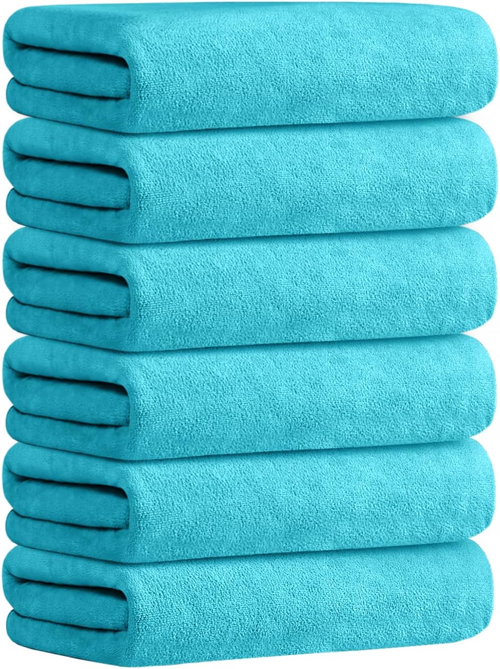 Microfiber Bath Towel (30" x 60"), Oversized Thick Towels, Soft, Super Absorbent and Fast Drying, No Fading Multipurpose Use for Sports, Travel, Fitness, Yoga, 30 in 60 in, Grey Count | Microfiber, Hanging Loop, Oversized, Soft & Absorbent, Fast