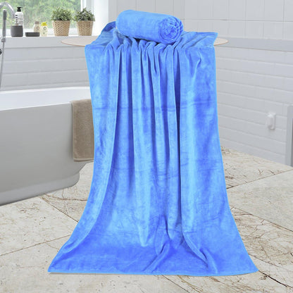 Microfiber Bath Towel (30" x 60"), Oversized Thick Towels, Soft, Super Absorbent and Fast Drying, No Fading Multipurpose Use for Sports, Travel, Fitness, Yoga, 30 in 60 in, Grey Count | Microfiber, Hanging Loop, Oversized, Soft & Absorbent, Fast