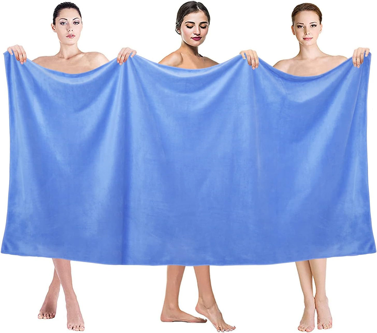 Microfiber Bath Towel (30" x 60"), Oversized Thick Towels, Soft, Super Absorbent and Fast Drying, No Fading Multipurpose Use for Sports, Travel, Fitness, Yoga, 30 in 60 in, Grey Count | Microfiber, Hanging Loop, Oversized, Soft & Absorbent, Fast