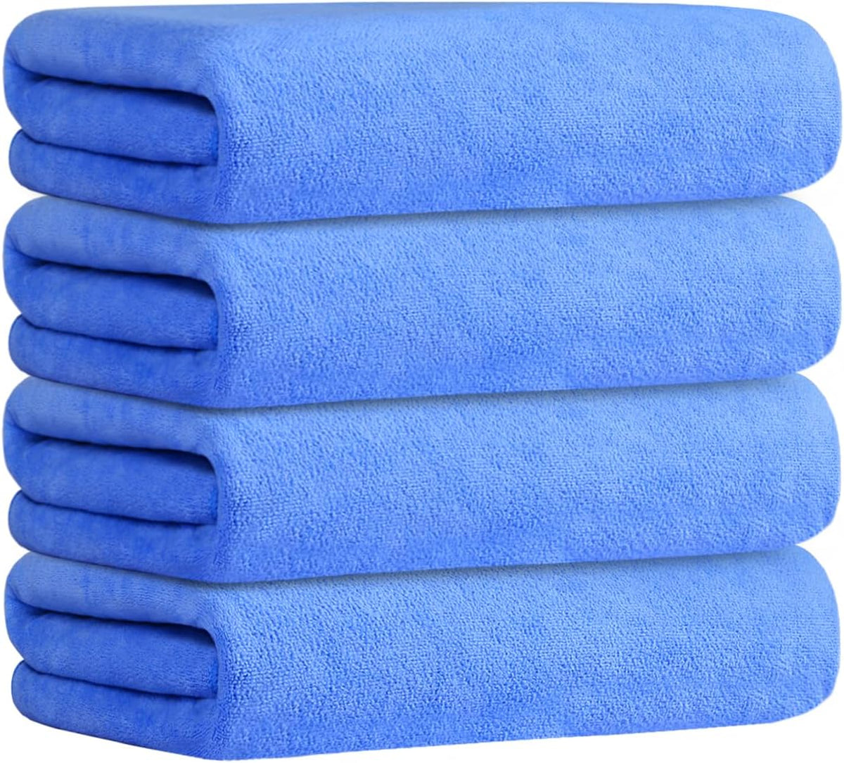 Microfiber Bath Towel (30" x 60"), Oversized Thick Towels, Soft, Super Absorbent and Fast Drying, No Fading Multipurpose Use for Sports, Travel, Fitness, Yoga, 30 in 60 in, Grey Count | Microfiber, Hanging Loop, Oversized, Soft & Absorbent, Fast