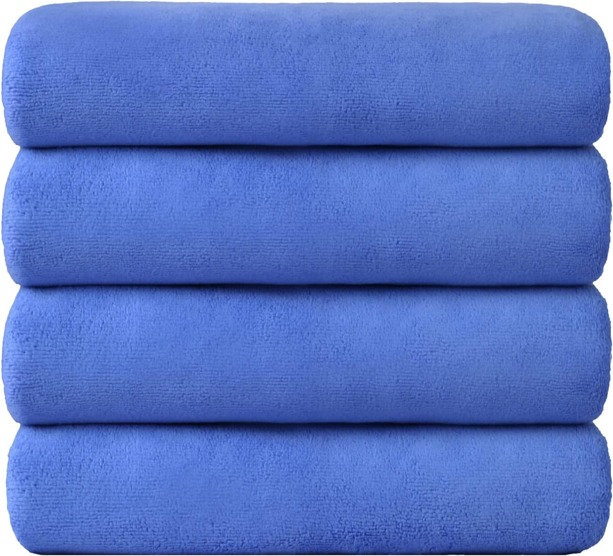 Microfiber Bath Towel (30" x 60"), Oversized Thick Towels, Soft, Super Absorbent and Fast Drying, No Fading Multipurpose Use for Sports, Travel, Fitness, Yoga, 30 in 60 in, Grey Count | Microfiber, Hanging Loop, Oversized, Soft & Absorbent, Fast