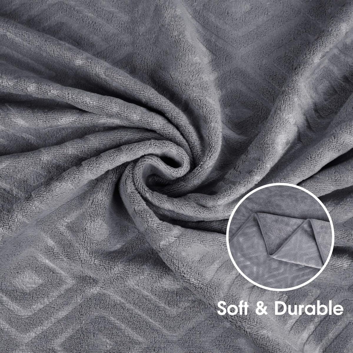 Microfiber Bath Towel (30" x 60"), Oversized Thick Towels, Soft, Super Absorbent and Fast Drying, No Fading Multipurpose Use for Sports, Travel, Fitness, Yoga, 30 in 60 in, Grey Count | Microfiber, Hanging Loop, Oversized, Soft & Absorbent, Fast