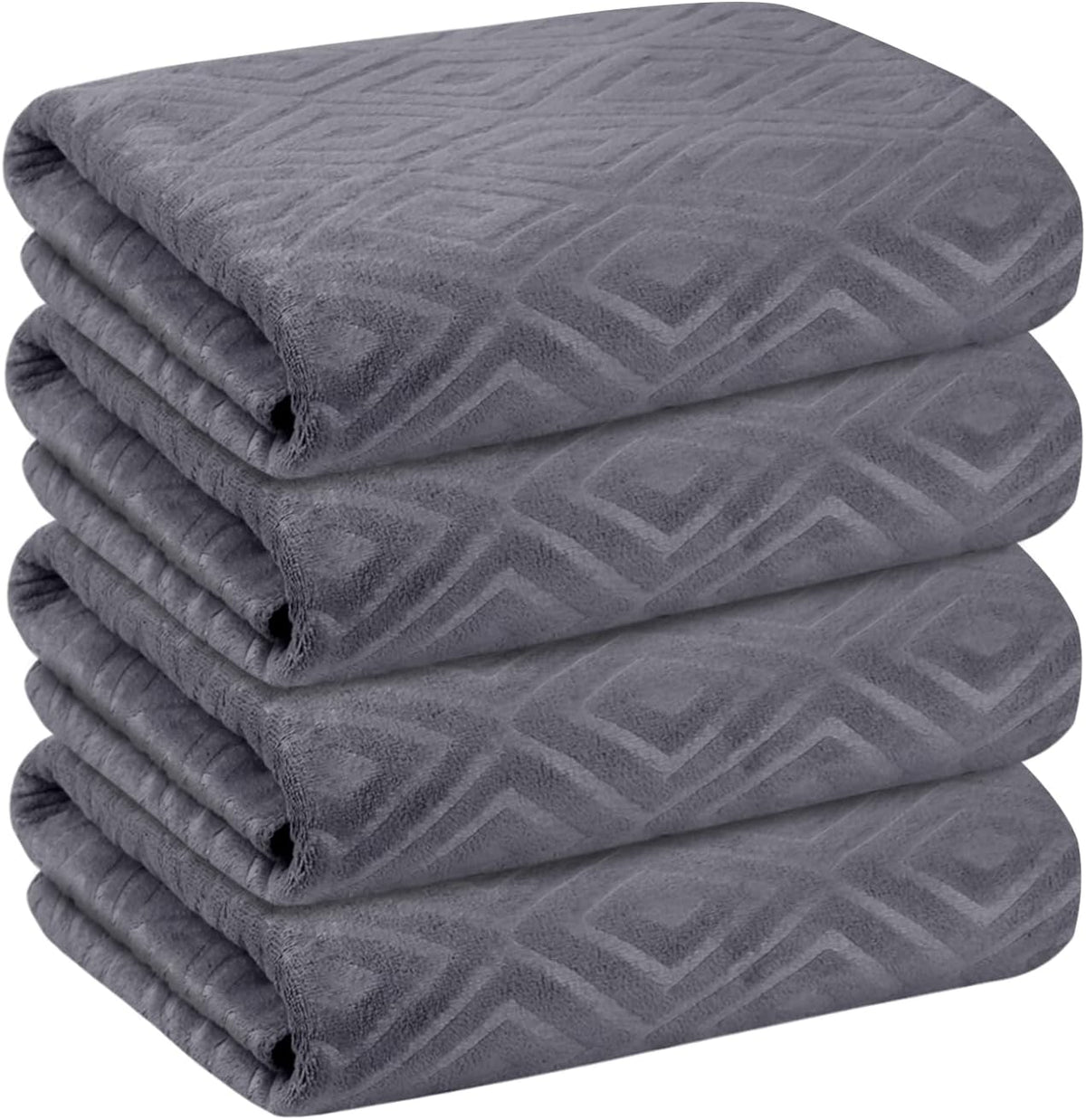 Microfiber Bath Towel (30" x 60"), Oversized Thick Towels, Soft, Super Absorbent and Fast Drying, No Fading Multipurpose Use for Sports, Travel, Fitness, Yoga, 30 in 60 in, Grey Count | Microfiber, Hanging Loop, Oversized, Soft & Absorbent, Fast