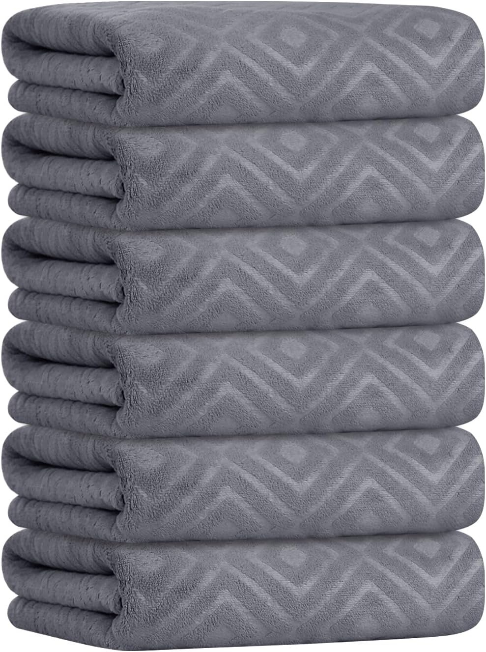 Microfiber Bath Towel (30" x 60"), Oversized Thick Towels, Soft, Super Absorbent and Fast Drying, No Fading Multipurpose Use for Sports, Travel, Fitness, Yoga, 30 in 60 in, Grey Count | Microfiber, Hanging Loop, Oversized, Soft & Absorbent, Fast