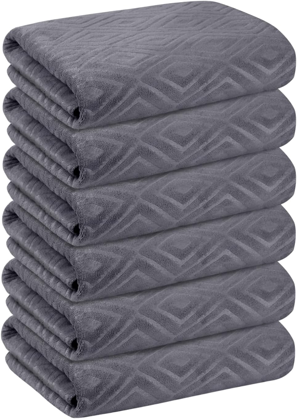 Microfiber Bath Towel (30" x 60"), Oversized Thick Towels, Soft, Super Absorbent and Fast Drying, No Fading Multipurpose Use for Sports, Travel, Fitness, Yoga, 30 in 60 in, Grey Count | Microfiber, Hanging Loop, Oversized, Soft & Absorbent, Fast