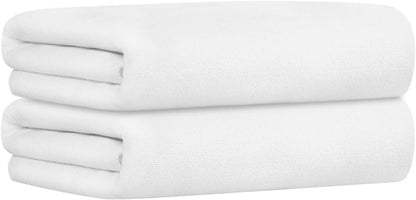 Microfiber Bath Towel (30" x 60"), Oversized Thick Towels, Soft, Super Absorbent and Fast Drying, No Fading Multipurpose Use for Sports, Travel, Fitness, Yoga, 30 in 60 in, Grey Count | Microfiber, Hanging Loop, Oversized, Soft & Absorbent, Fast