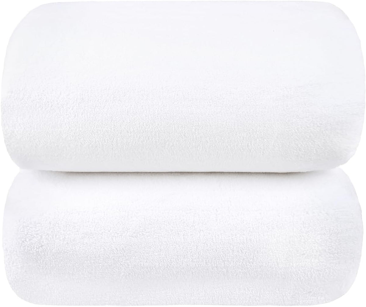 Microfiber Bath Towel (30" x 60"), Oversized Thick Towels, Soft, Super Absorbent and Fast Drying, No Fading Multipurpose Use for Sports, Travel, Fitness, Yoga, 30 in 60 in, Grey Count | Microfiber, Hanging Loop, Oversized, Soft & Absorbent, Fast