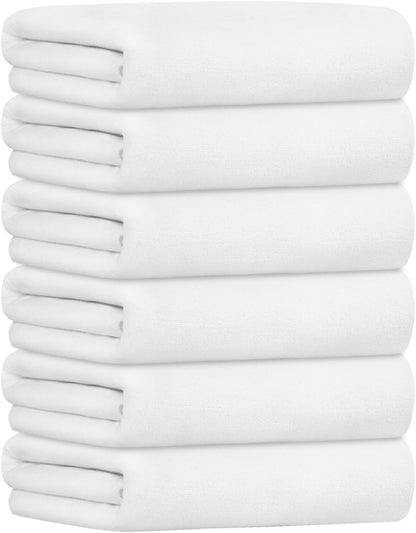 Microfiber Bath Towel (30" x 60"), Oversized Thick Towels, Soft, Super Absorbent and Fast Drying, No Fading Multipurpose Use for Sports, Travel, Fitness, Yoga, 30 in 60 in, Grey Count | Microfiber, Hanging Loop, Oversized, Soft & Absorbent, Fast
