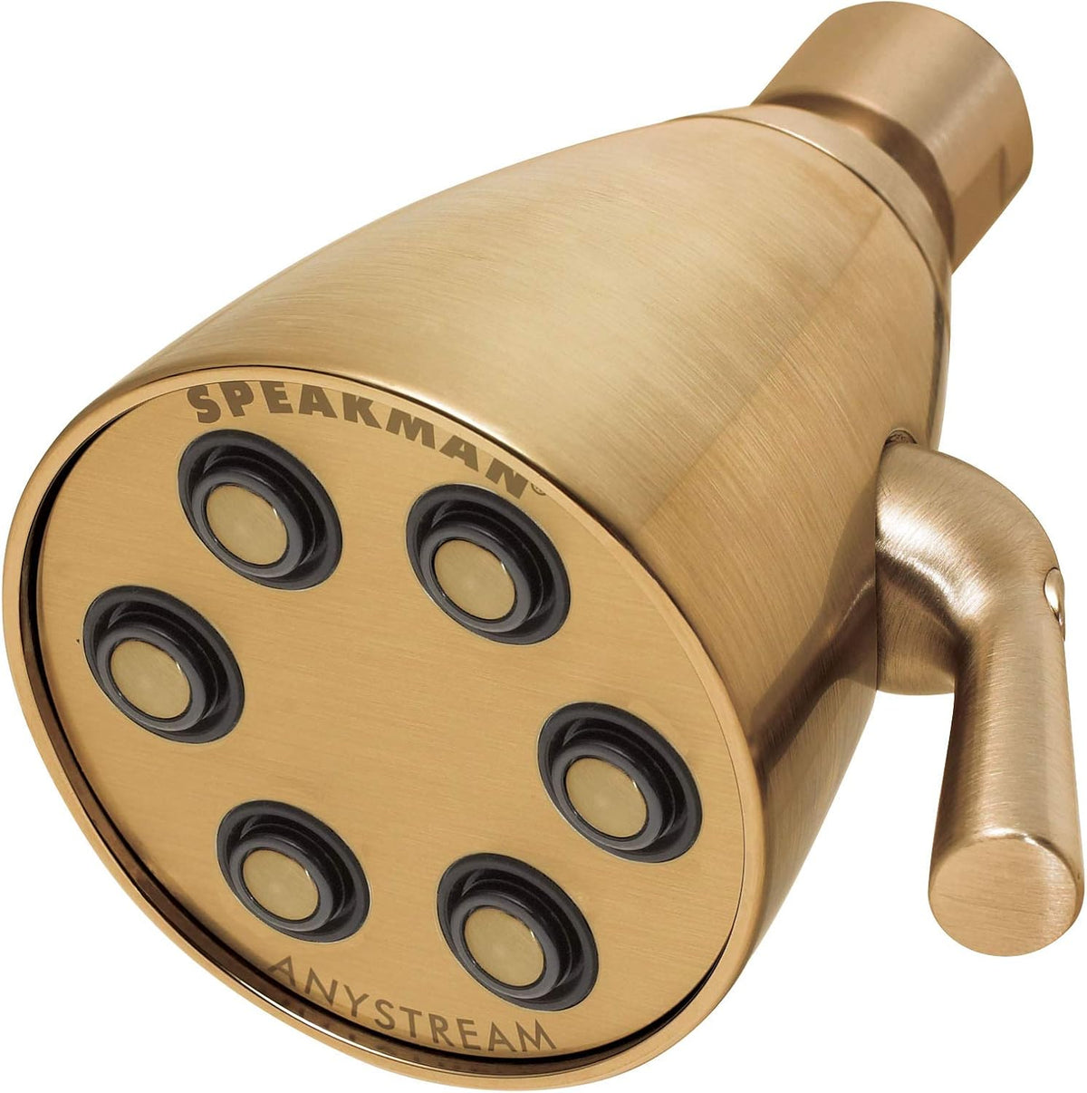Speakman S-2252 Signature Icon Anystream Adjustable High Pressure Shower Head-2.5 GPM Solid Brass Replacement Bathroom Showerhead, Polished Chrome Finish