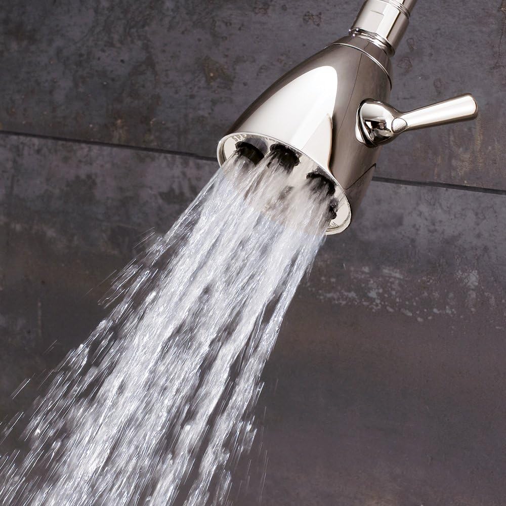 Speakman S-2252 Signature Icon Anystream Adjustable High Pressure Shower Head-2.5 GPM Solid Brass Replacement Bathroom Showerhead, Polished Chrome Finish