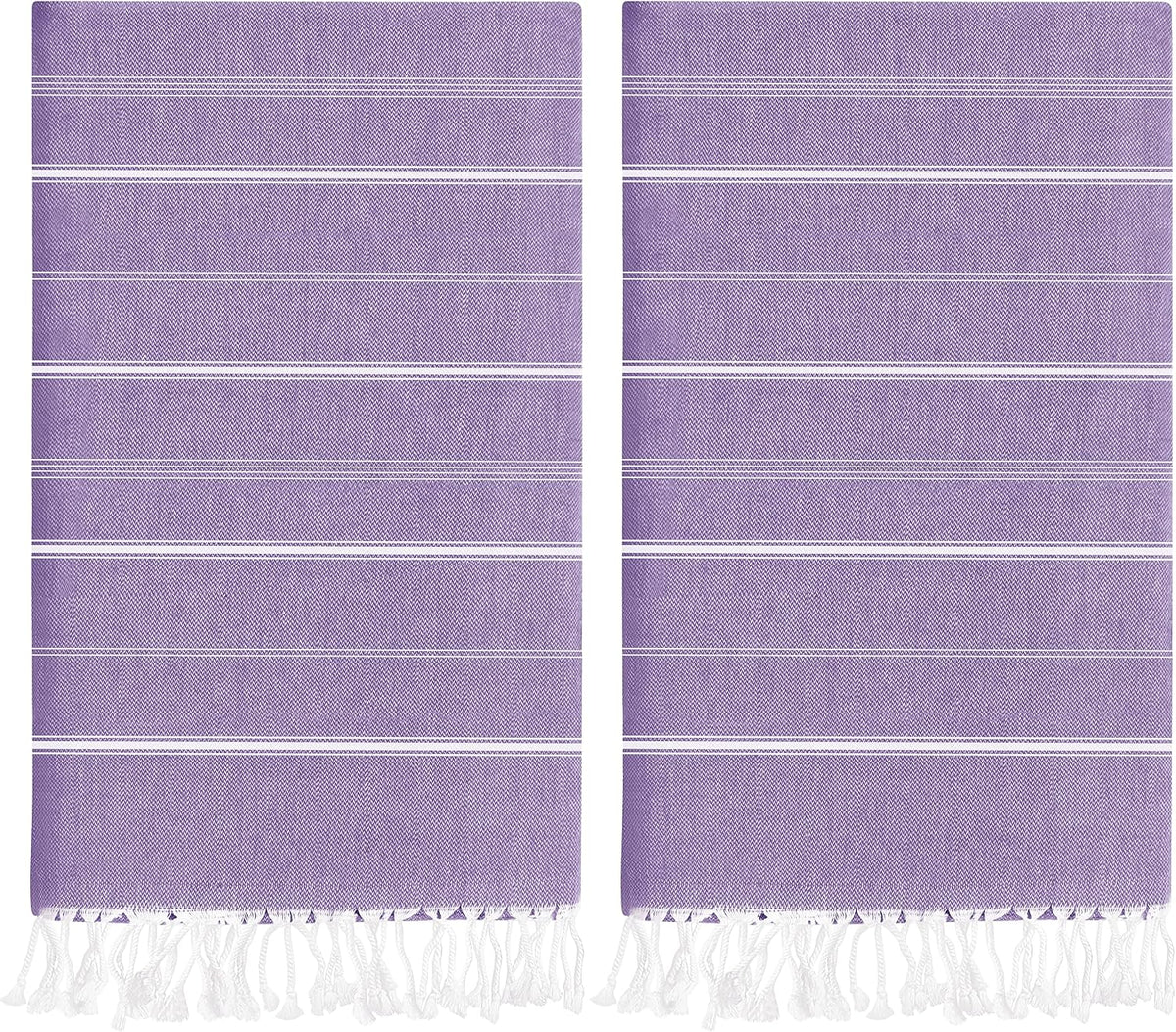 Pack of 2 Turkish Beach Towel, 40 by 72 Inches, Oversized 100% Cotton, Sand Free Lightweight Absorbent Quick-Dry Beach Blanket, Extra Large Turkish Bath Towels for Travel and Pool, Aqua