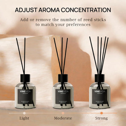 Reed Diffuser Volcano | Diffuser Reed for Home & Bathroom | Long-Lasting Scent Sticks Set | Oil Stick Diffuser | Bathroom Scent