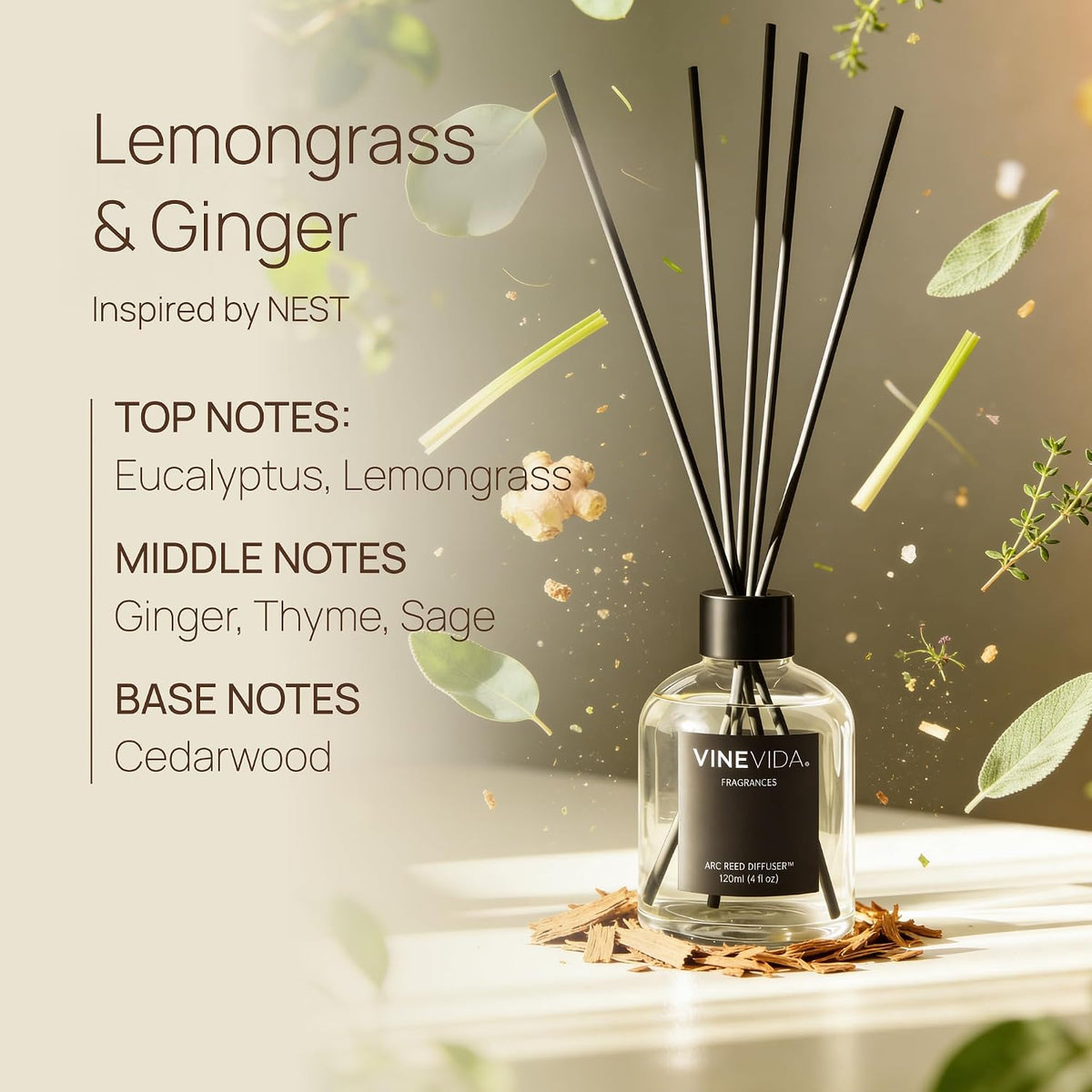 Reed Diffuser Volcano | Diffuser Reed for Home & Bathroom | Long-Lasting Scent Sticks Set | Oil Stick Diffuser | Bathroom Scent