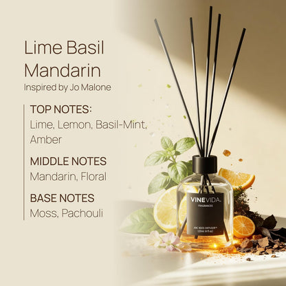 Reed Diffuser Volcano | Diffuser Reed for Home & Bathroom | Long-Lasting Scent Sticks Set | Oil Stick Diffuser | Bathroom Scent