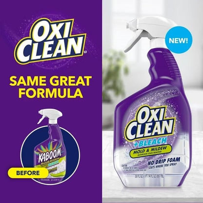 plus Bleach, No Drip Foam, Mold & Mildew Bathroom Stain Remover 30 fl oz. 2 Pack