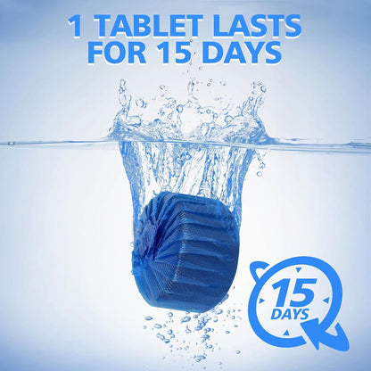 40 Pack Toilet Bowl Cleaner Tablets,Blue Automatic Toilet Tank Cleaners, Long-Lasting Household Toilet Cleaners,Toilet flush Cleaning & Deodorizer