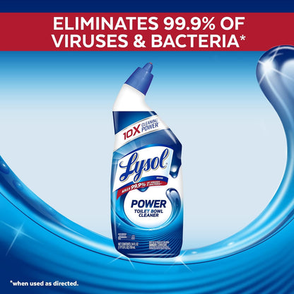 Power Toilet Bowl Cleaner Gel, For Cleaning and Disinfecting, Stain Removal, 24oz