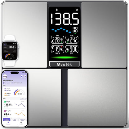 Smart Scale for Body Weight, BMI, Body Fat Bathroom Scale 450lb