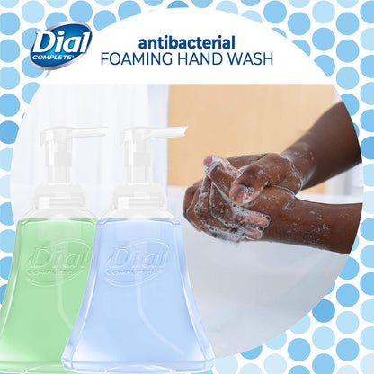 Dial Complete Anti-bacterial Foaming Hand Wash, 60 oz of Foaming Hand Soap. 2-scent Variety Pack Spring Water/Pear, 15 Fluid Ounces each
