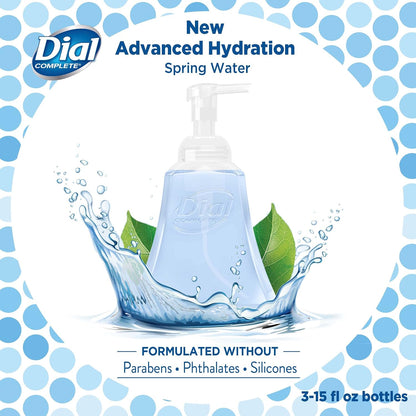 Dial Complete Anti-bacterial Foaming Hand Wash, 60 oz of Foaming Hand Soap. 2-scent Variety Pack Spring Water/Pear, 15 Fluid Ounces each