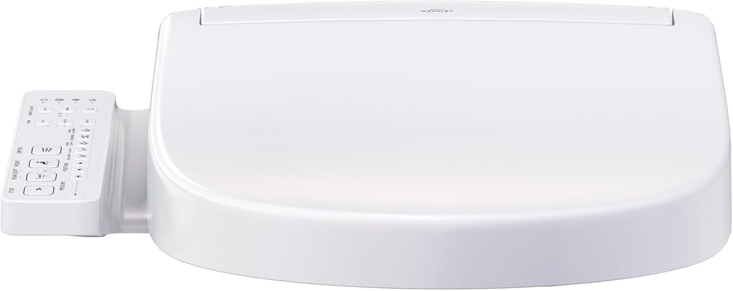 ® WASHLET® S2 Electronic Bidet Toilet Seat with Instantaneous Water Heating, PREMIST and EWATER+ Wand Cleaning, Round, Cotton White - SW3345#01