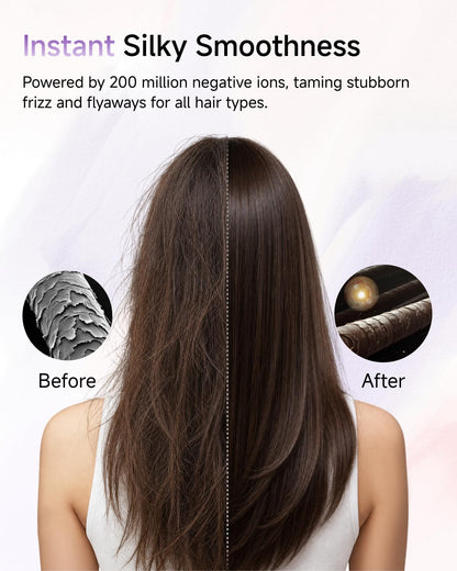 SE 2 Diffuser Hair Dryer for Women, 21.5m/s Air Speed, Matte White