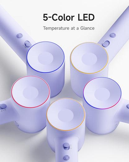 SE 2 Diffuser Hair Dryer for Women, 21.5m/s Air Speed, Matte White