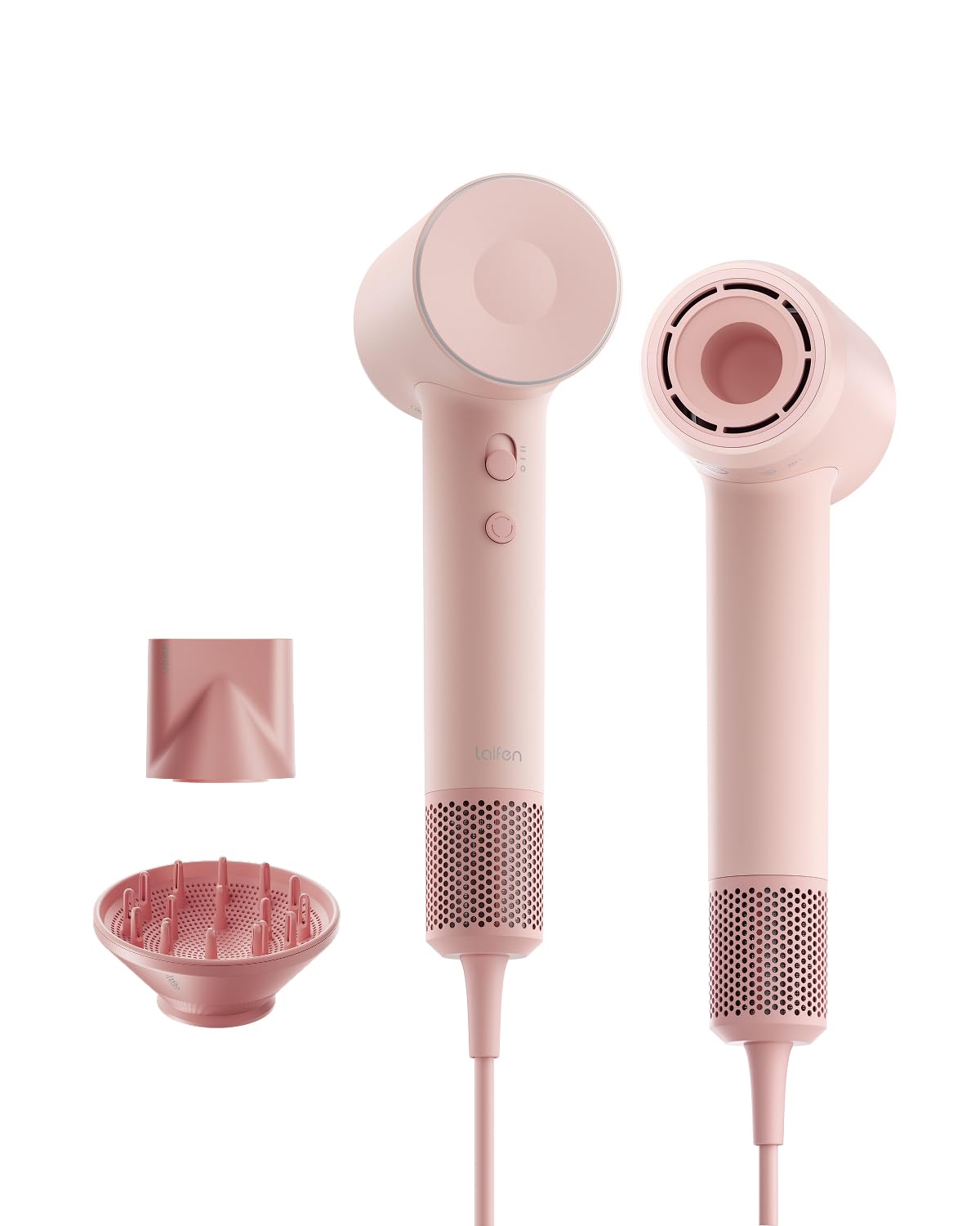 SE 2 Diffuser Hair Dryer for Women, 21.5m/s Air Speed, Matte White