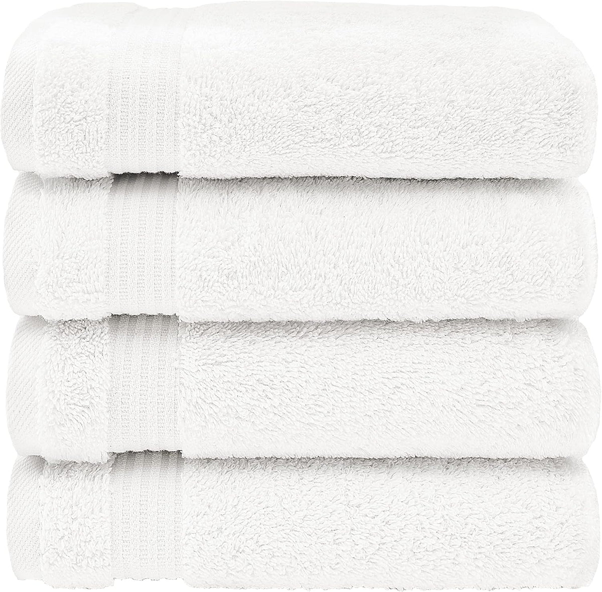 100% Cotton Turkish Bath Towels for Bathroom 4 Pack, 27x54 Extra Large Premium Soft Drying Bathroom Towels, Navy Blue