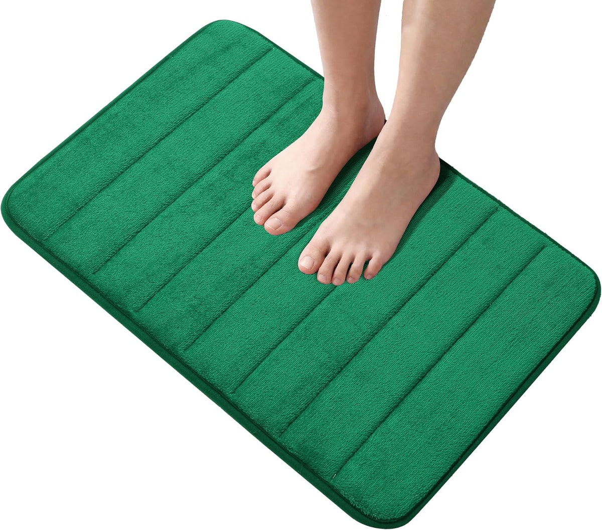 Memory Foam Bathroom Rug & Bath Mat,Beige Yellow 24"x16"