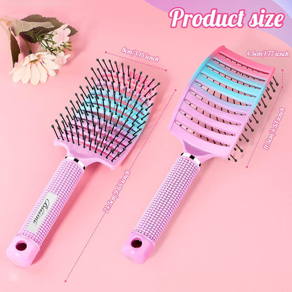Hair Brush, Curved Vented Detangler Brush Faster Blow Drying for Women, Men