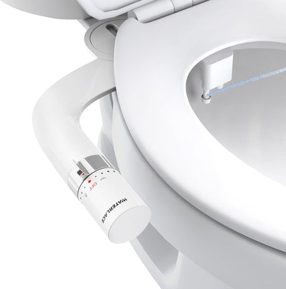 Bidet Attachment for Toilet Seat Sprayer - Non Electric Dual Nozzle with Cold Water - Self Cleaning Toilets Bathroom Spray for Butt Wash - Easy Slim Adjustable Pressure Control Rv Bidets