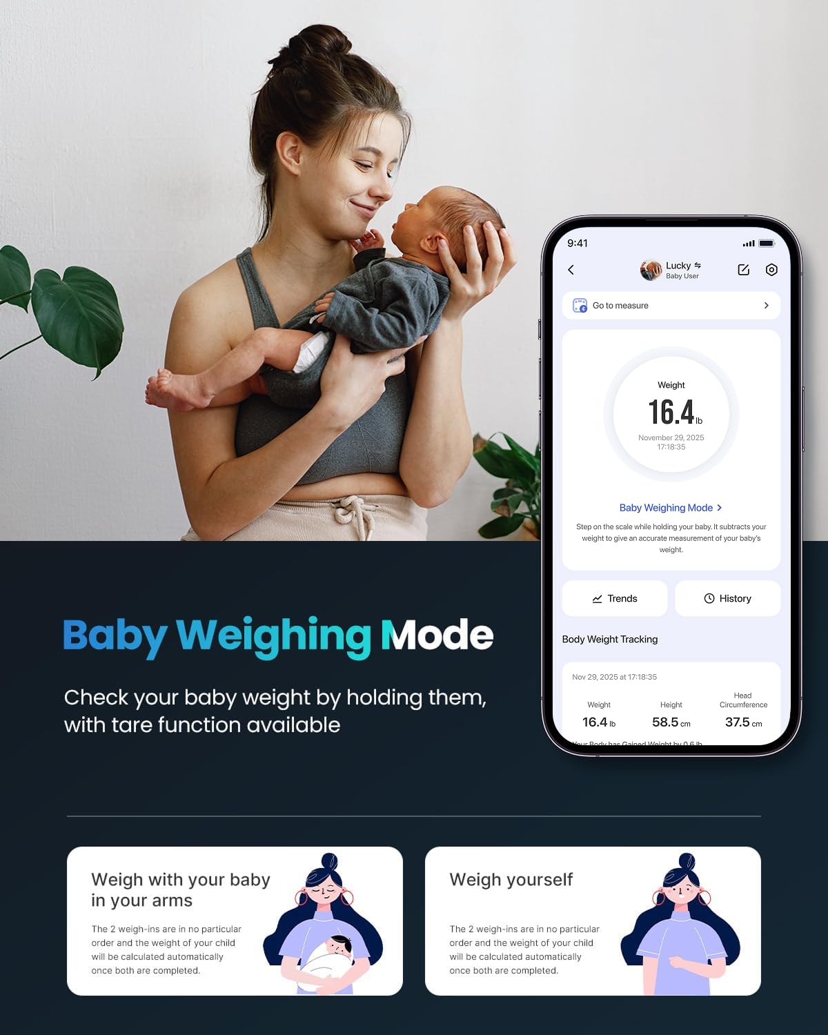 Smart Scale for Body Weight, BMI & Body Fat, 13 Metrics, Elis 1