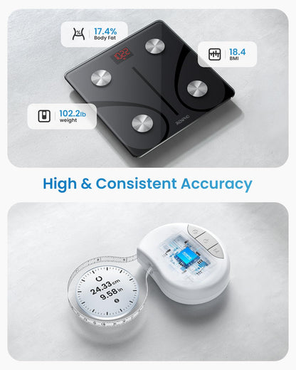 Smart Scale for Body Weight, BMI & Body Fat, 13 Metrics, Elis 1