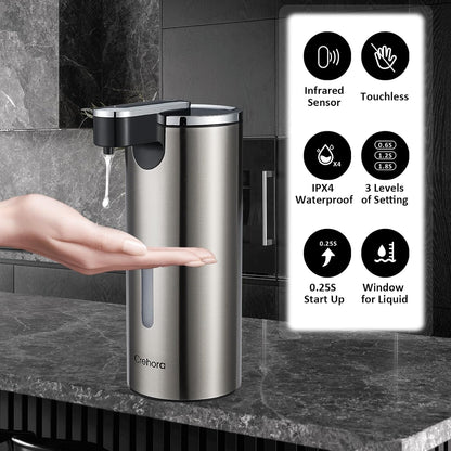 Automatic Liquid Soap Dispenser Touchless, Stainless Steel,12oz/340ml