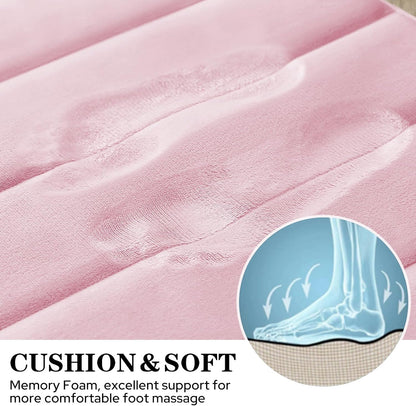 Black Memory Foam Bathroom Rug Set 3 Piece, Non Slip Extra Soft Absorbent Washable & Dry Toilet Bath Mat Sets