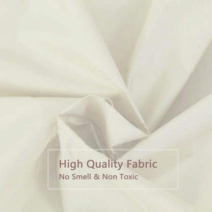 Fabric Shower Curtain Liner, Waterproof Hotel Quality, Bathroom Curtains Rust Resistant Grommets, 72 x 72 Machine Washable (Black) - Colors B