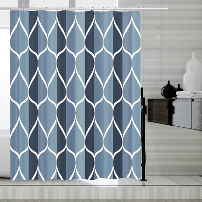 Fabric Shower Curtain Liner, Waterproof Hotel Quality, Bathroom Curtains Rust Resistant Grommets, 72 x 72 Machine Washable (Black) - Colors B