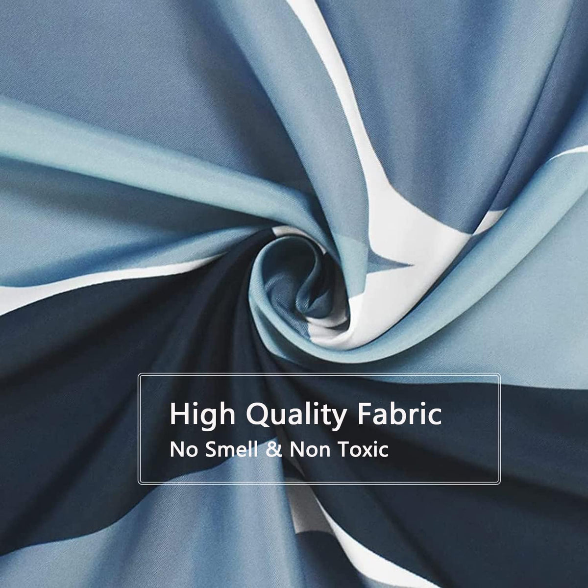 Fabric Shower Curtain Liner, Waterproof Hotel Quality, Bathroom Curtains Rust Resistant Grommets, 72 x 72 Machine Washable (Black) - Colors B