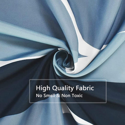 Fabric Shower Curtain Liner, Waterproof Hotel Quality, Bathroom Curtains Rust Resistant Grommets, 72 x 72 Machine Washable (Black) - Colors B