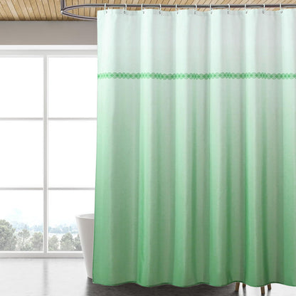 Fabric Shower Curtain Liner, Waterproof Hotel Quality, Bathroom Curtains Rust Resistant Grommets, 72 x 72 Machine Washable (Black) - Colors B